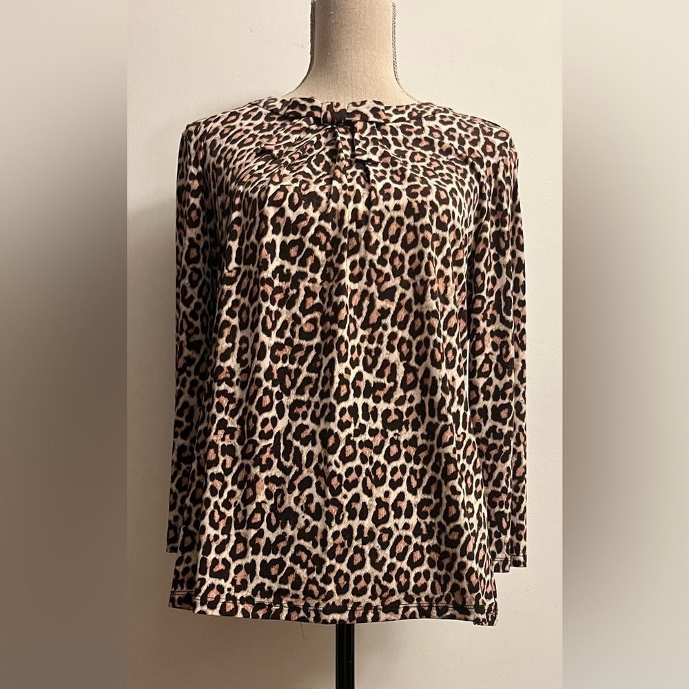 Karl Lagerfeld Cheeta Blouse Medium